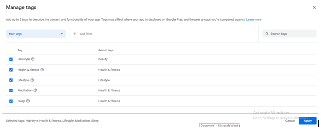 Step 18 - Release Name
