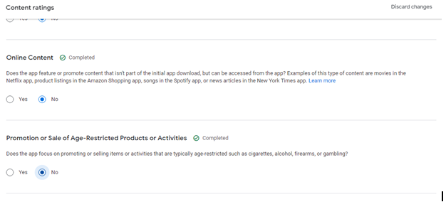 Step 7 - Ads Policy
